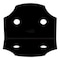 National Hardware National Hardware Hartley 3.5 in. H X 5 in. W X 3.5 in. D Black Steel Flat Corner Brace N800-002 - alternate 3